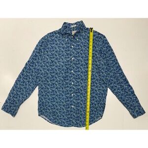 J. Crew Secret Wash Men's Button Down Shirt Floral Print Size Medium